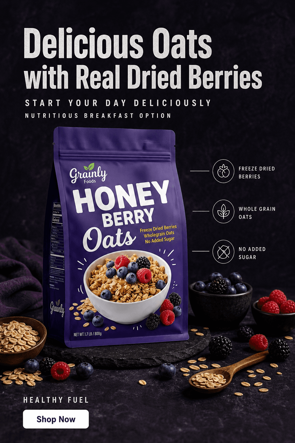 AI-generated food and beverage product photo example