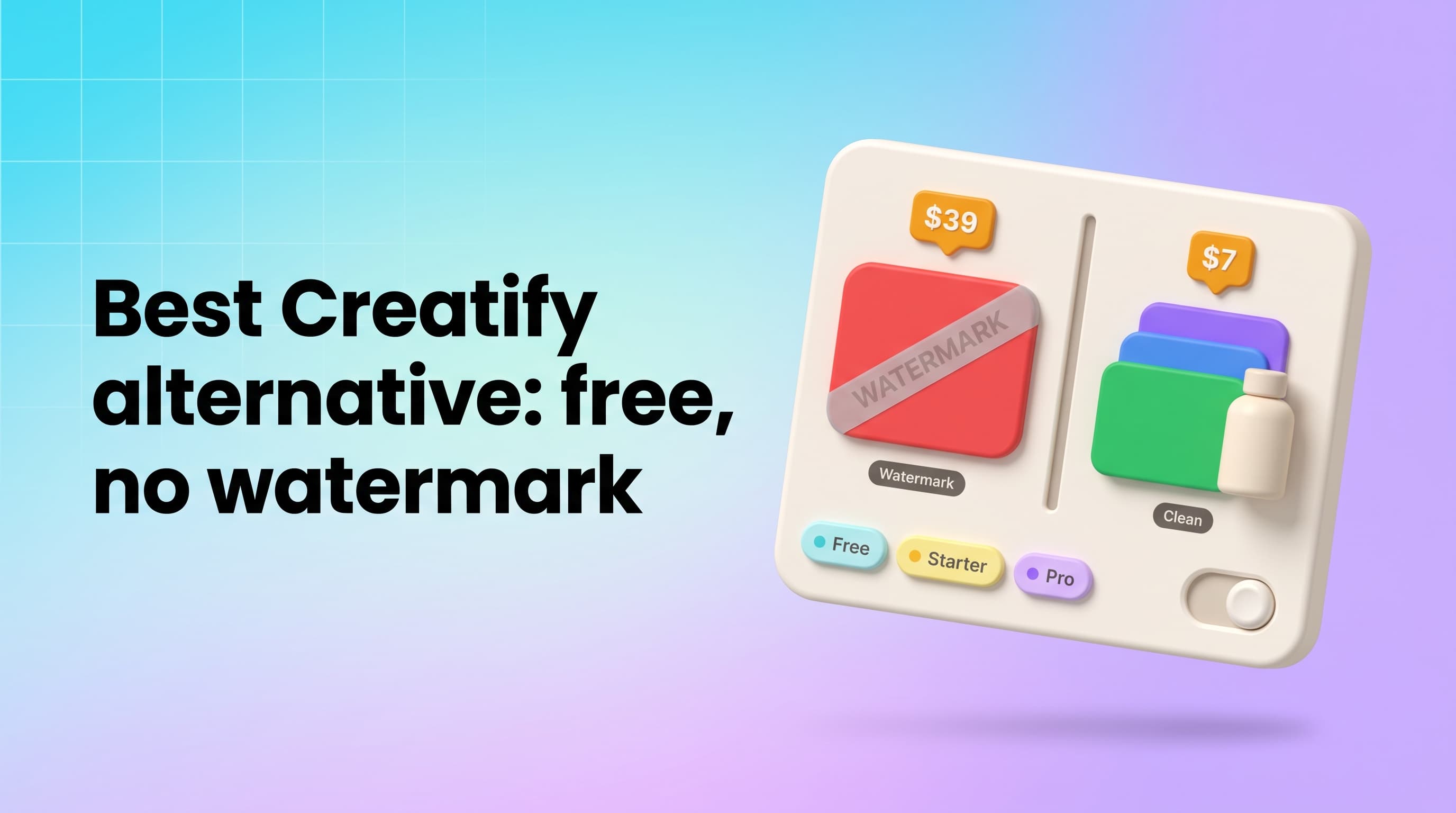 Best Creatify Alternative 2026: Free, No Watermark, From $7