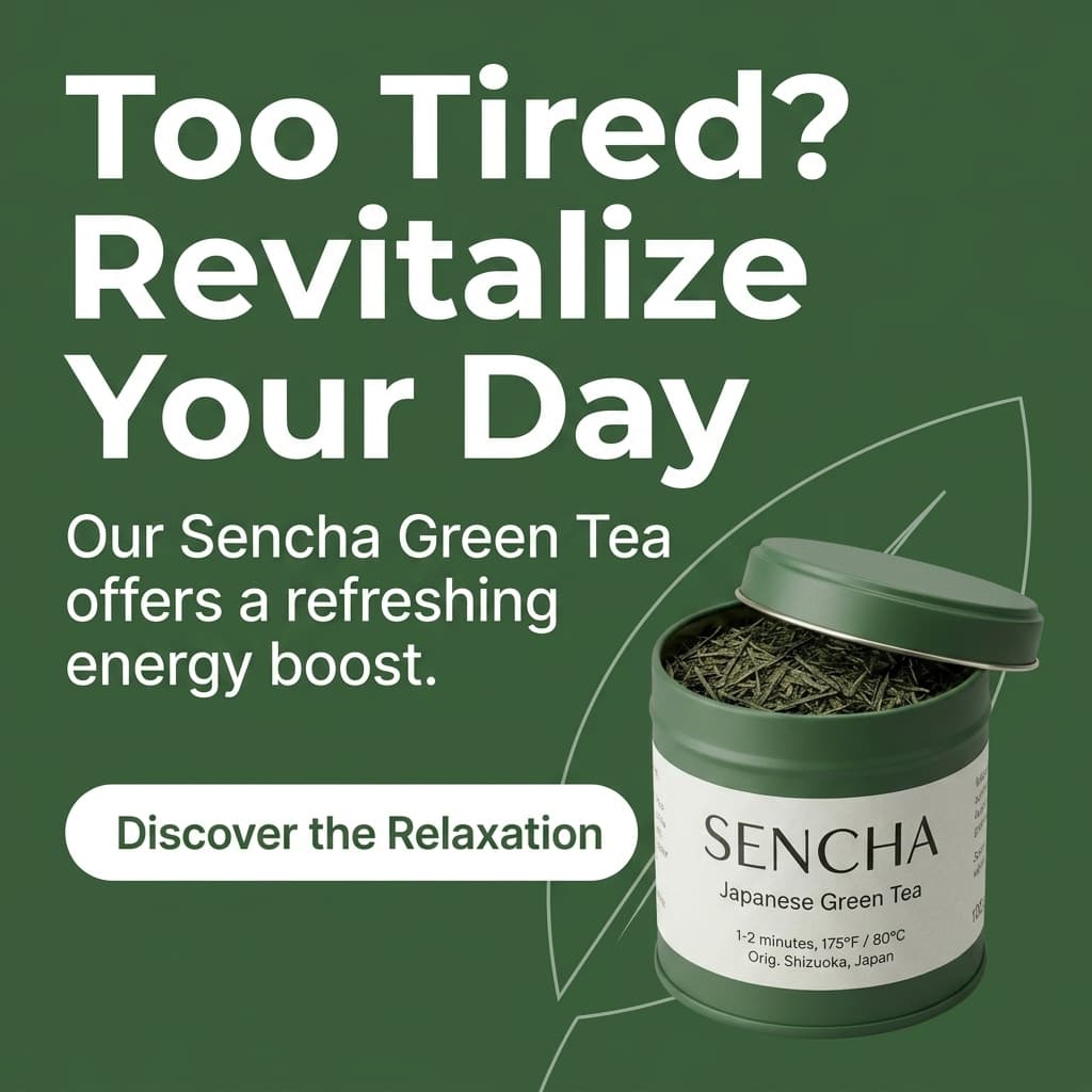 AI-generated ad creative from tea tin product photo