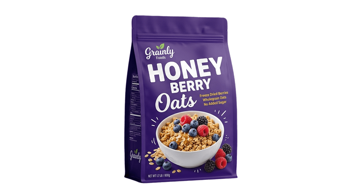 Food packaging after background removal
