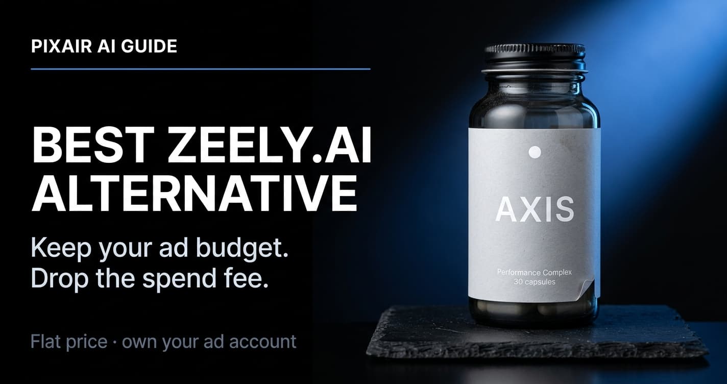 Best Zeely.ai Alternative: AI Product Photography and Ad Creatives Without a % of Ad Spend Fee