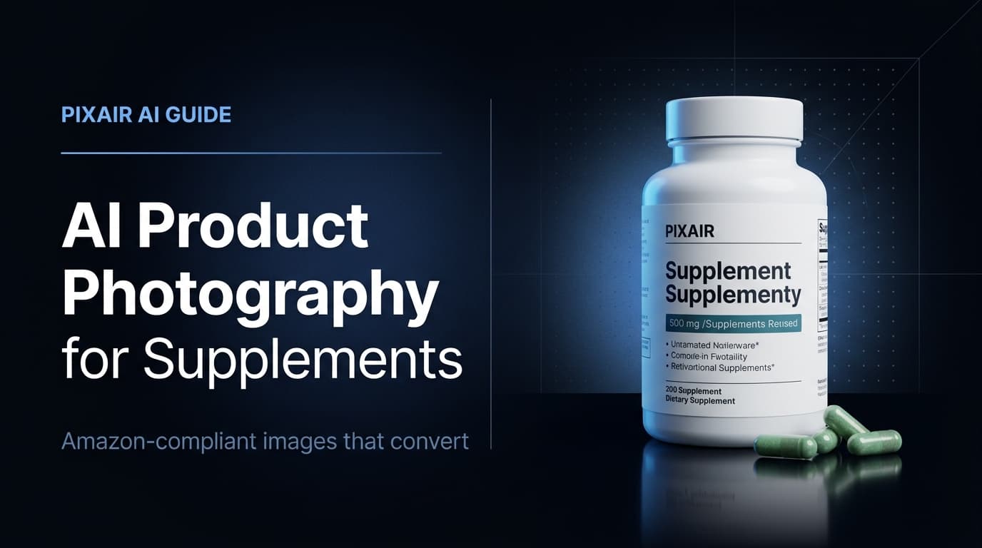 AI Product Photography for Supplements: Amazon-Compliant Images That Convert